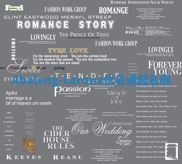 Abaleng-Larona优名通起名网