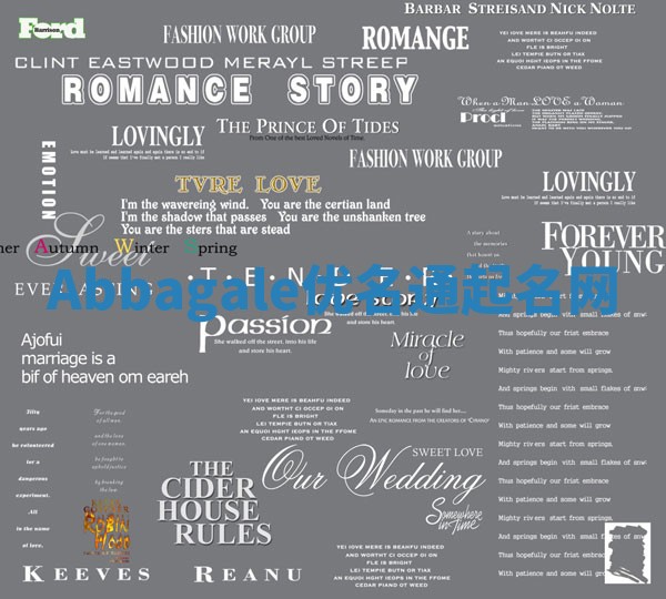 Abbagale优名通起名网