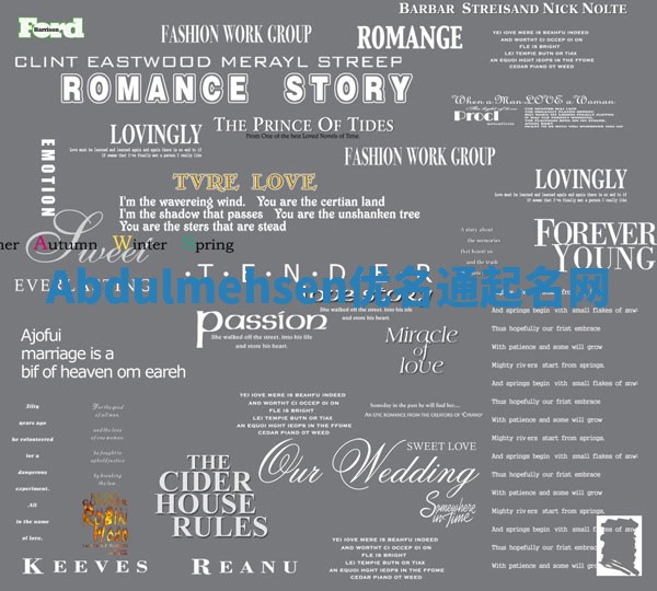 Abdulmehsen优名通起名网