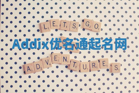 Addix优名通起名网