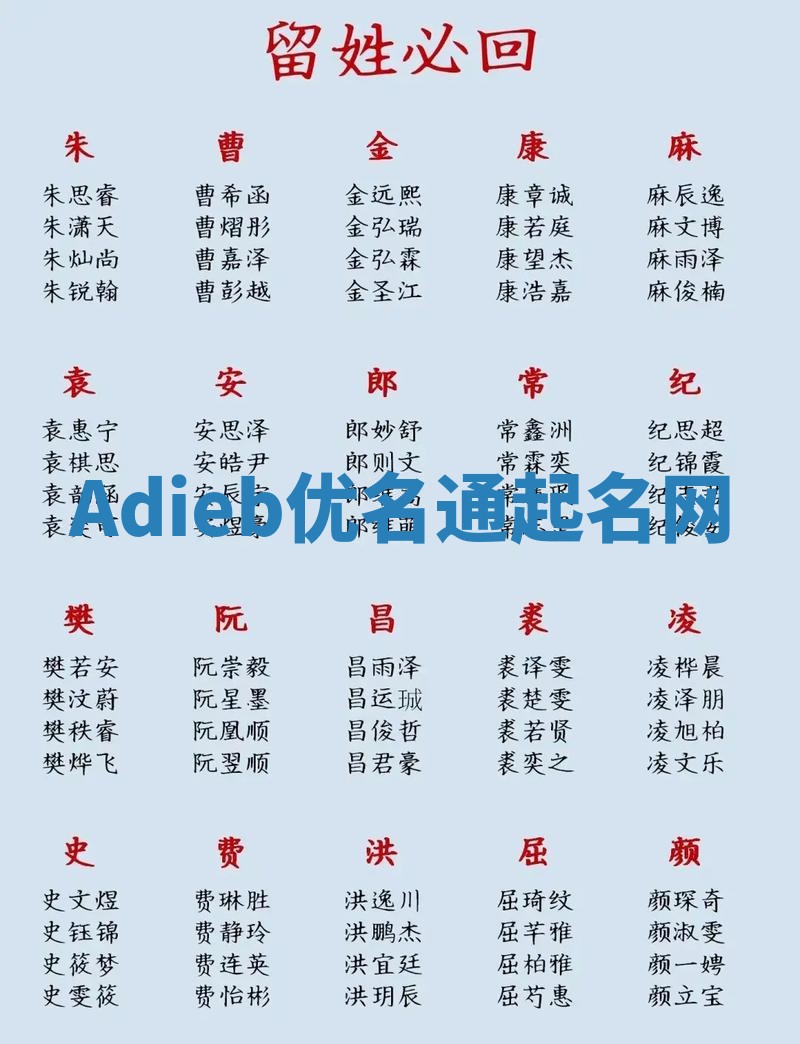 Adieb优名通起名网