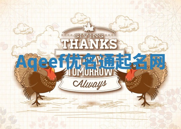 Aqeef优名通起名网
