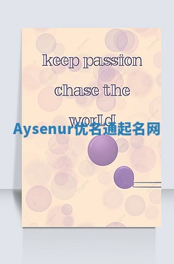 Aysenur优名通起名网