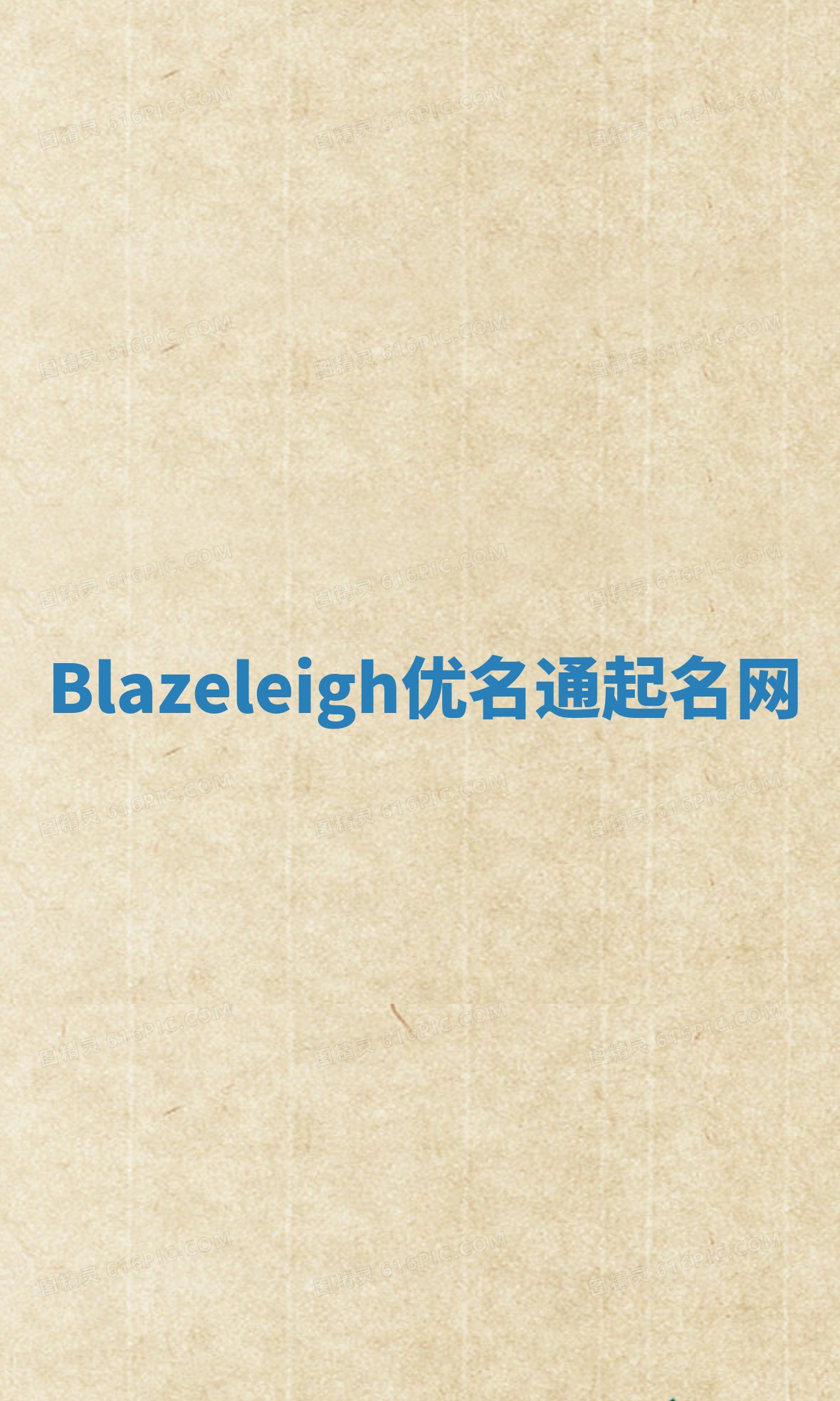 Blazeleigh优名通起名网