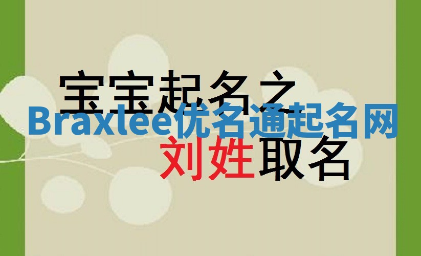 Braxlee优名通起名网