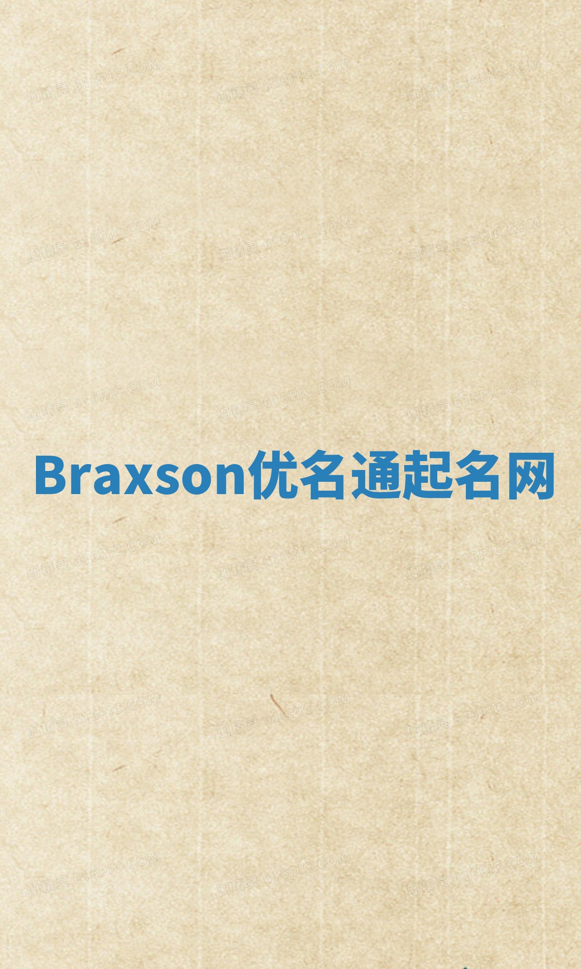 Braxson优名通起名网