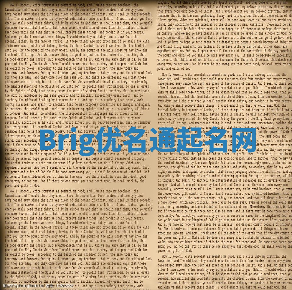 Brig优名通起名网