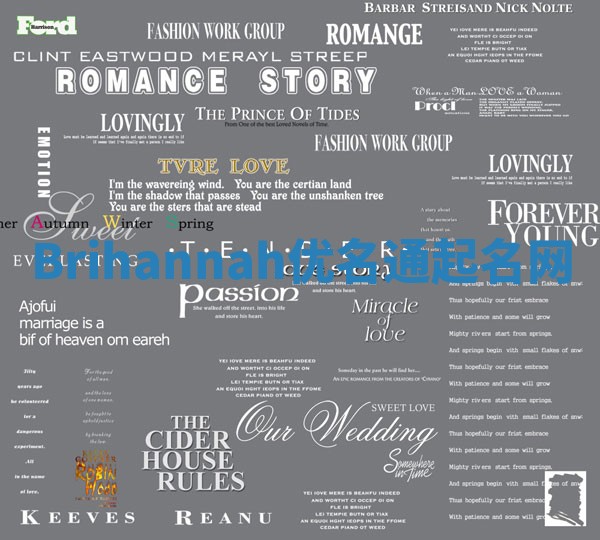 Brihannah优名通起名网