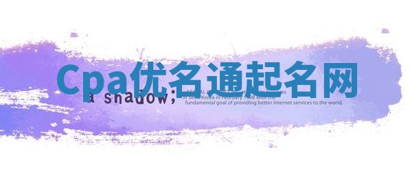 Cpa优名通起名网
