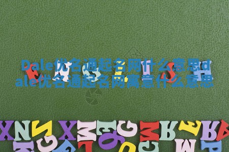 Dale优名通起名网什么意思_dale优名通起名网寓意什么意思