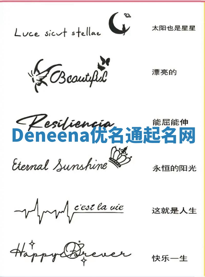 Deneena优名通起名网