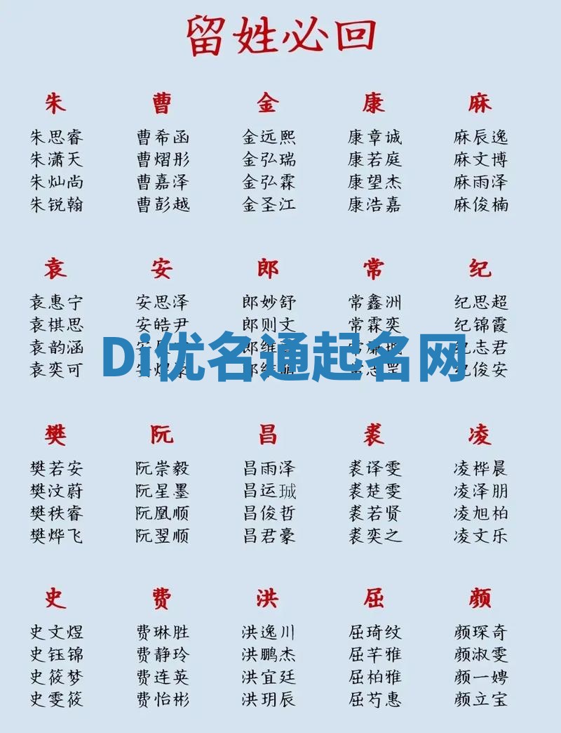 Di优名通起名网