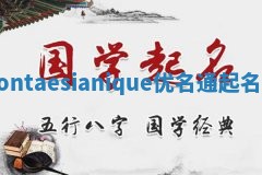 Dontaesianique优名通起名网