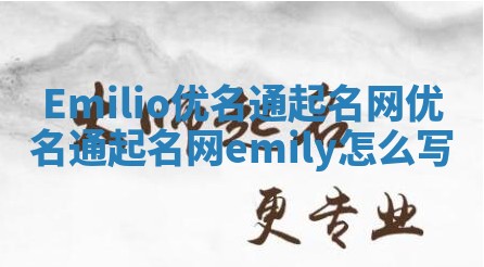 Emilio优名通起名网_优名通起名网emily怎么写