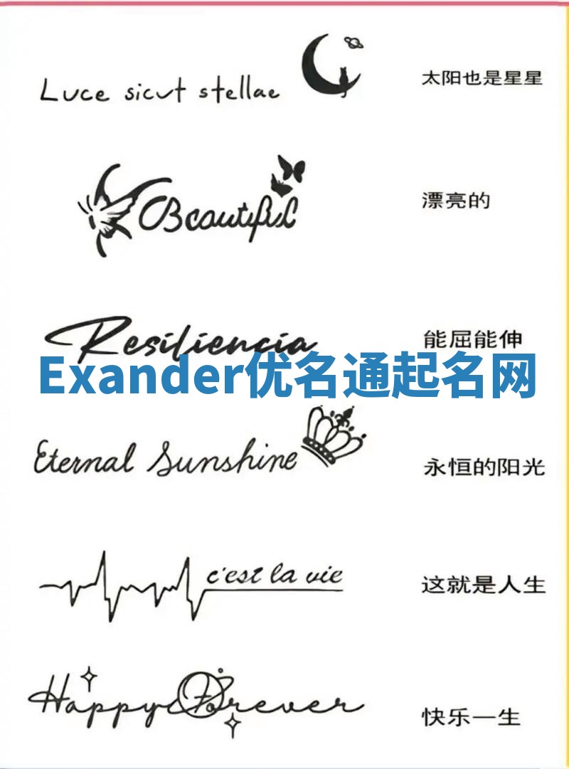 Exander优名通起名网