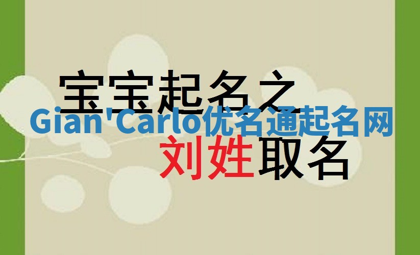 Gian'Carlo优名通起名网