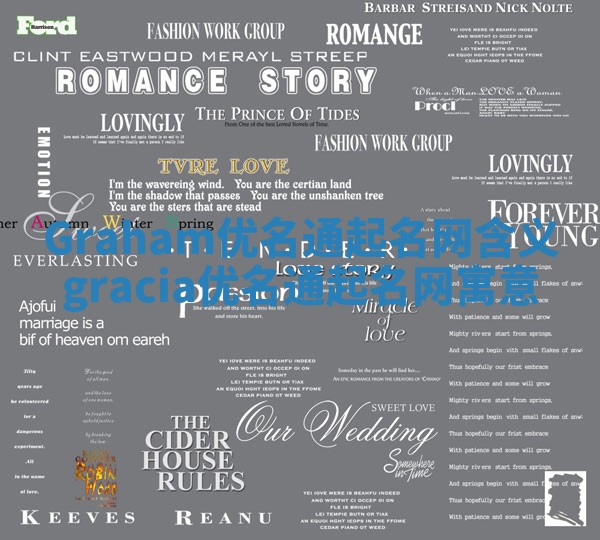 Graham优名通起名网含义 gracia优名通起名网寓意