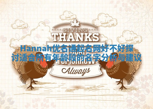 Hannah优名通起名网好不好探讨 适合所有年龄段的名字分析与建议