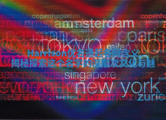 Harrison优名通起名网含义揭秘 探索这个名字的深层次文化与魅