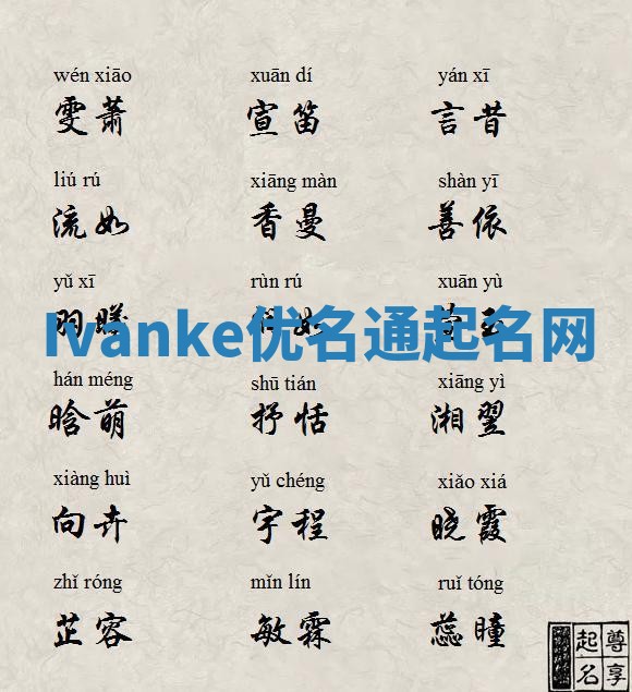 Ivanke优名通起名网 Ivanke优名通起名网