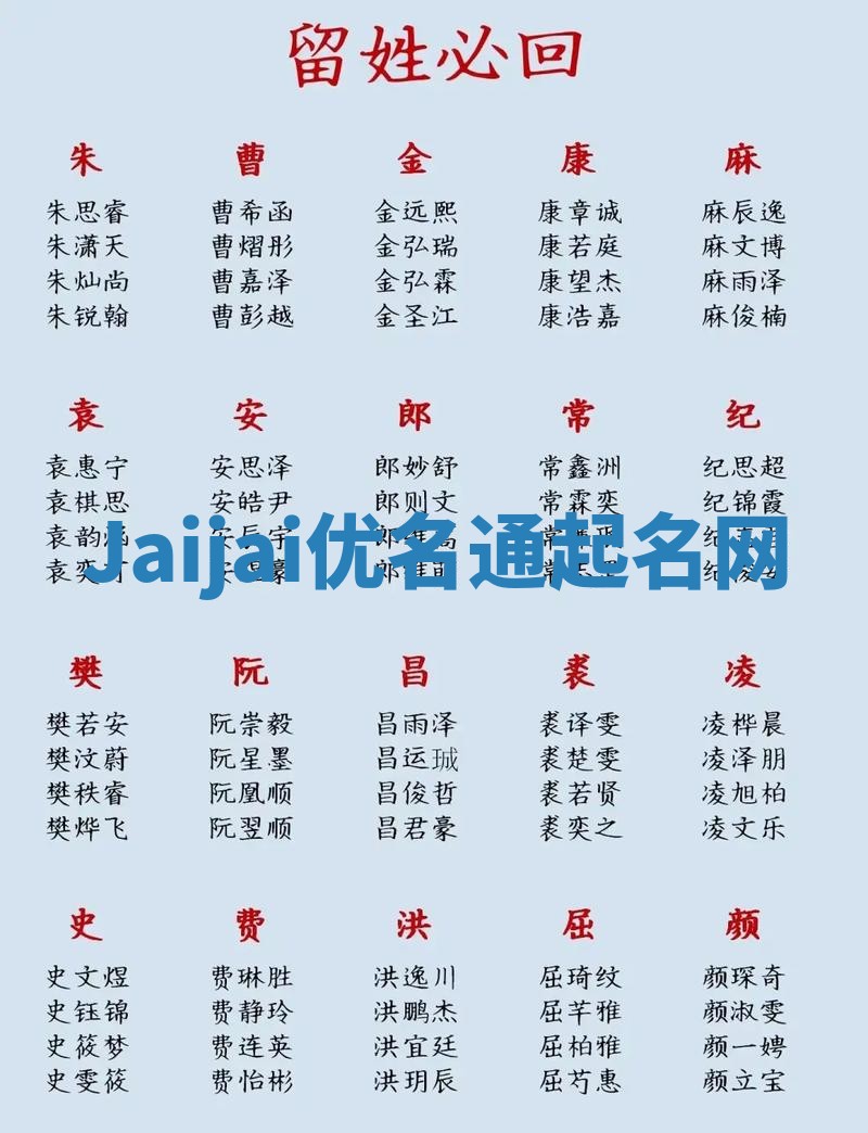Jaijai优名通起名网