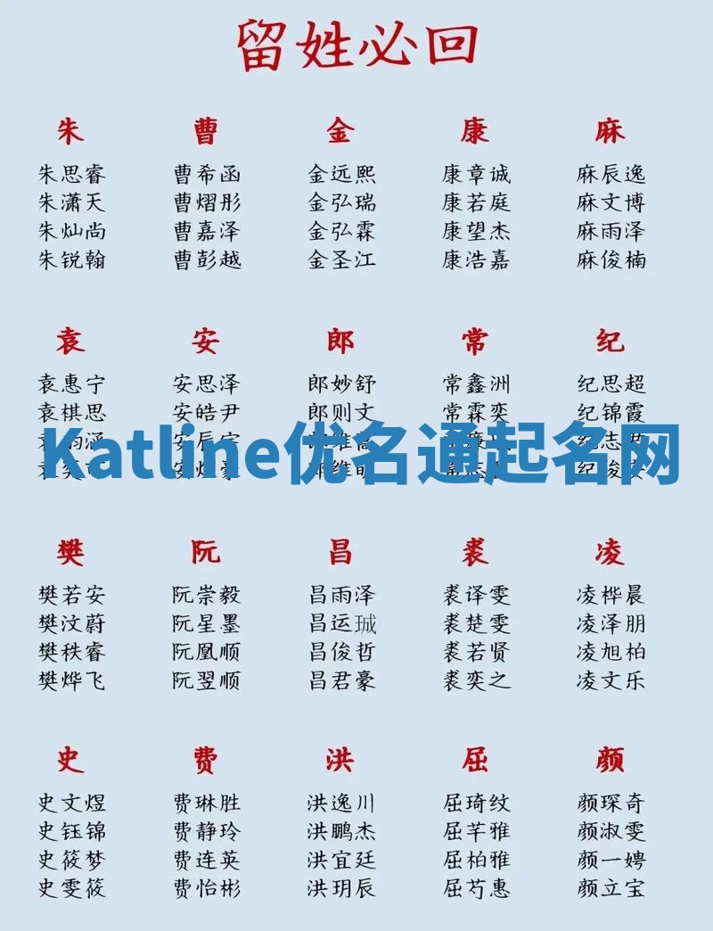 Katline优名通起名网