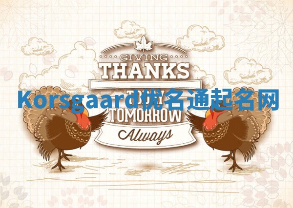 Korsgaard优名通起名网