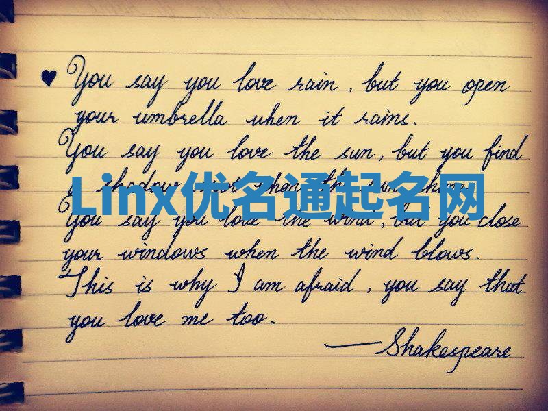 Linx优名通起名网