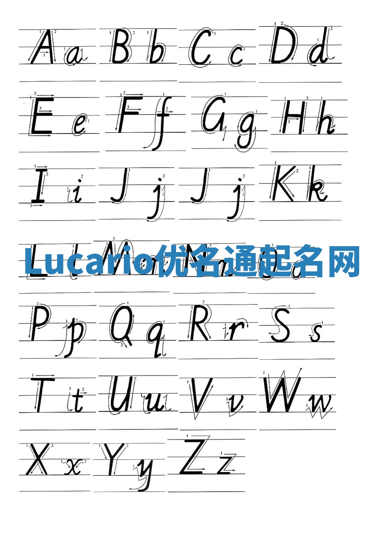 Lucario优名通起名网