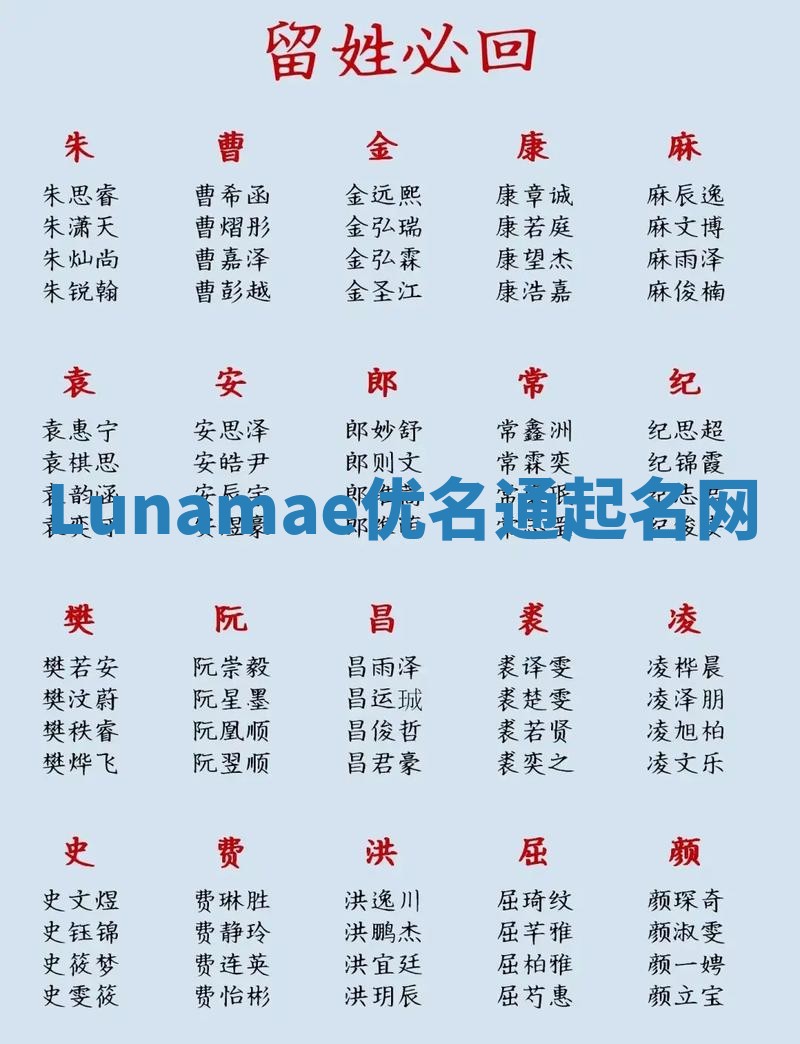 Lunamae优名通起名网