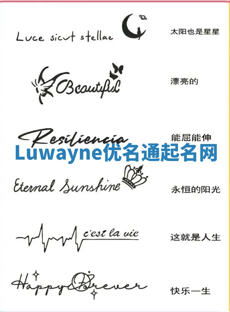 Luwayne优名通起名网