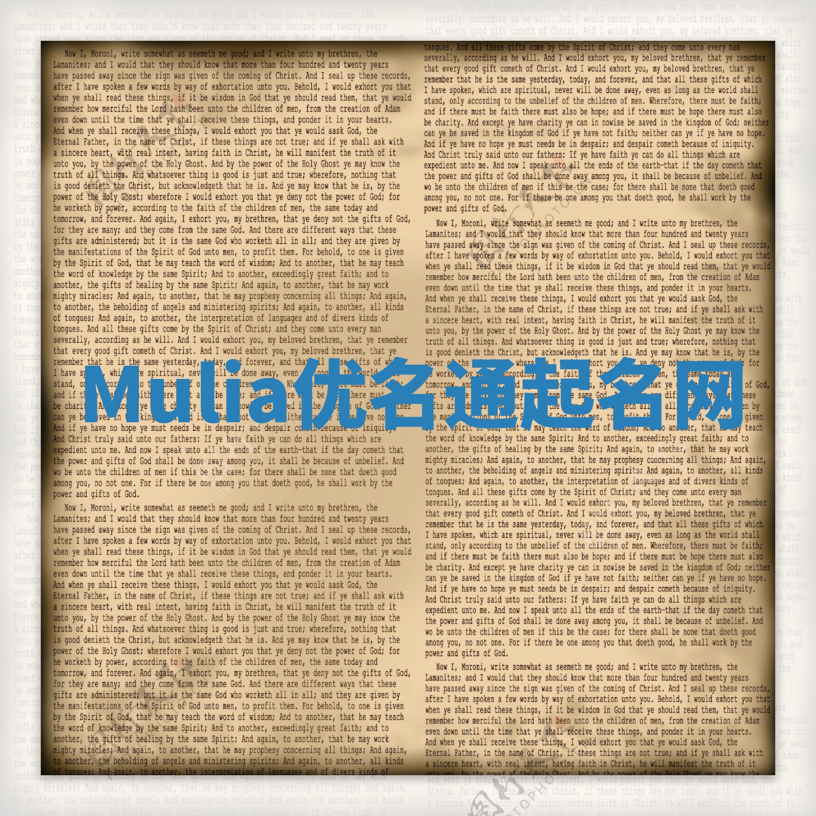 Mulia优名通起名网