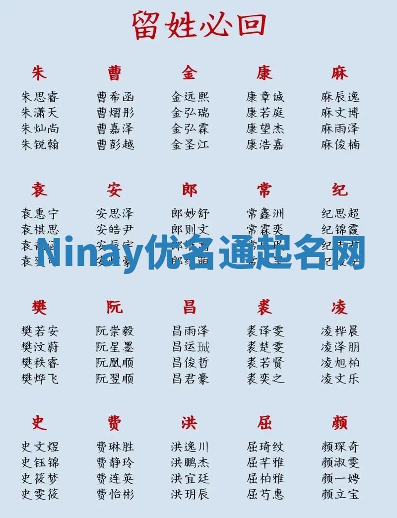 Ninay优名通起名网