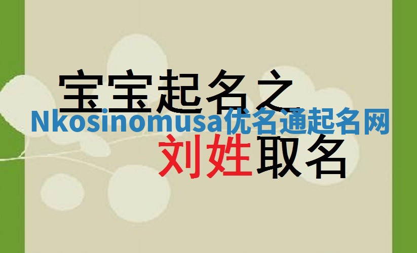 Nkosinomusa优名通起名网