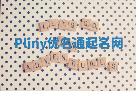 Pliny优名通起名网
