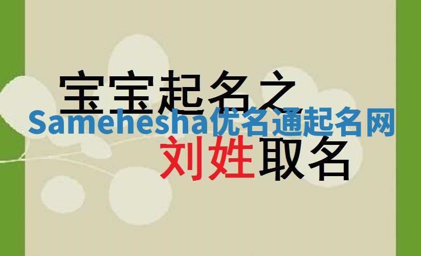 Samehesha优名通起名网 Samehesha优名通起名网