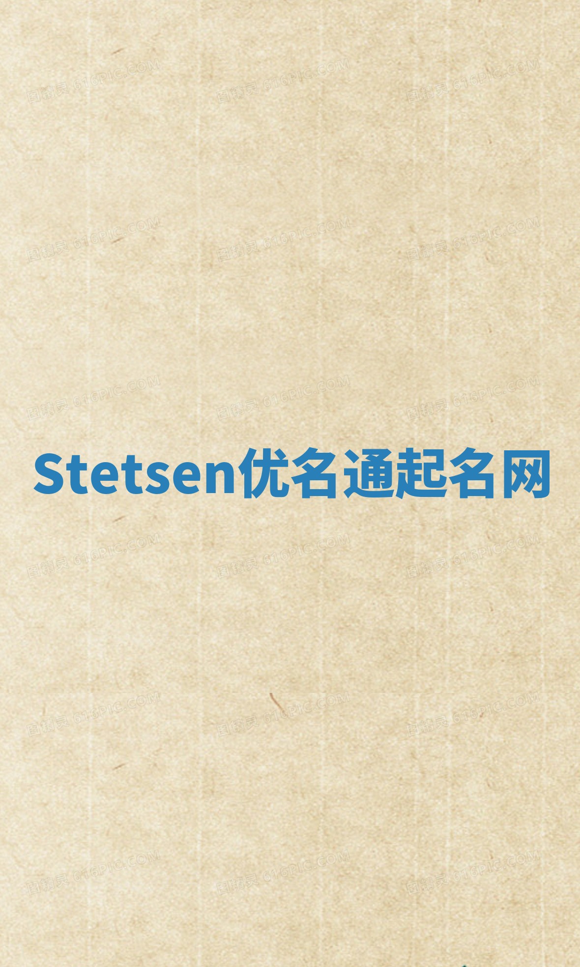 Stetsen优名通起名网