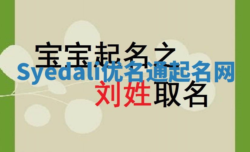 Syedali优名通起名网