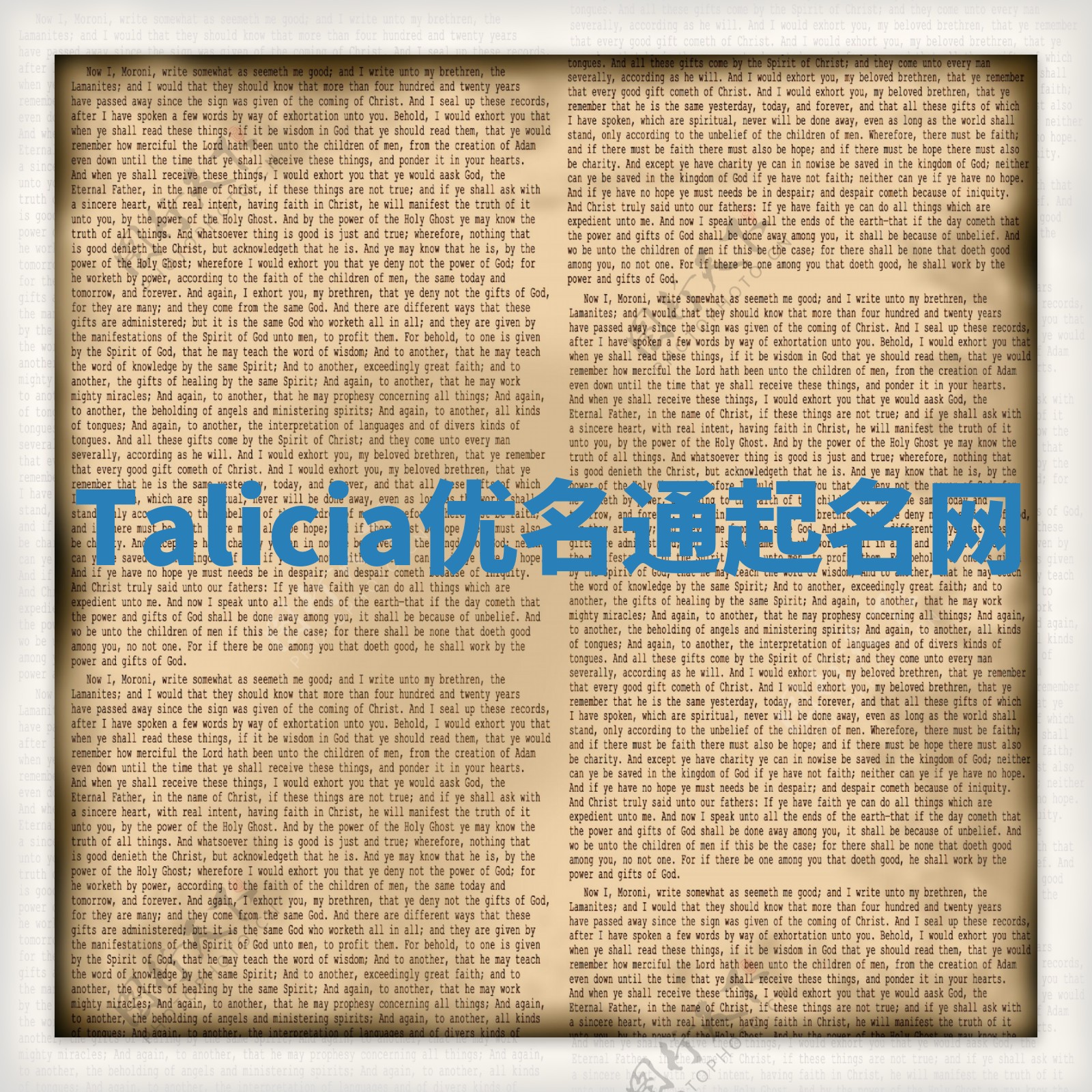 Talicia优名通起名网
