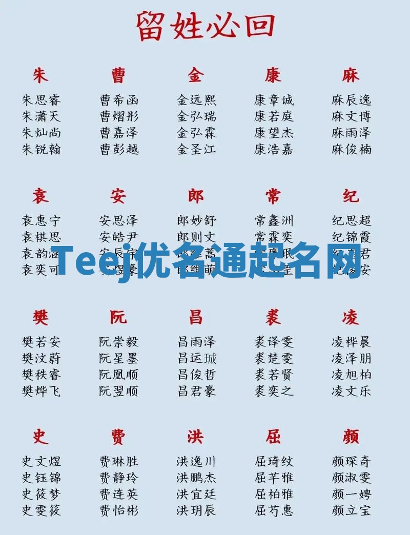 Teej优名通起名网