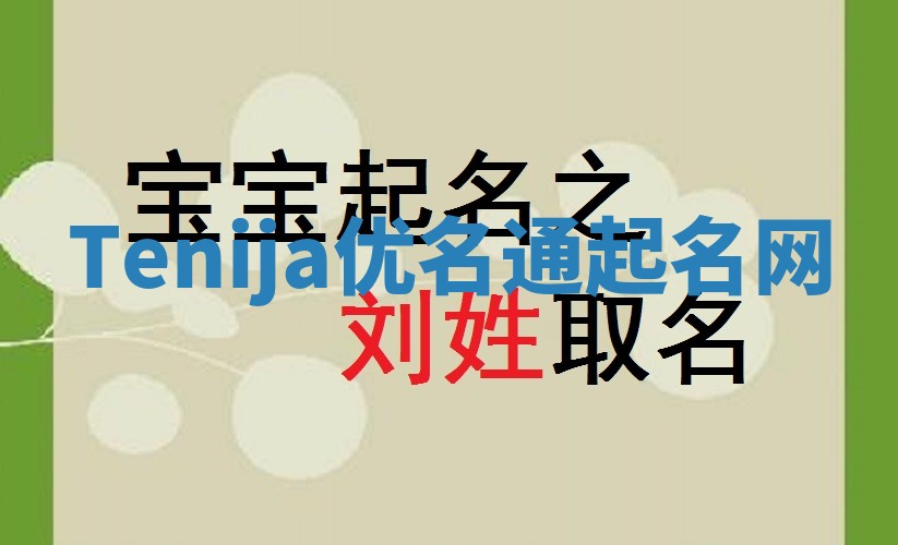 Tenija优名通起名网
