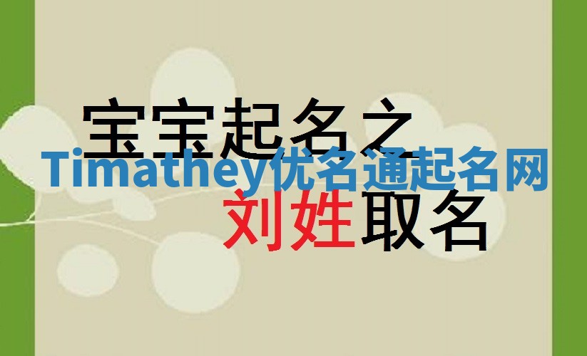 Timathey优名通起名网