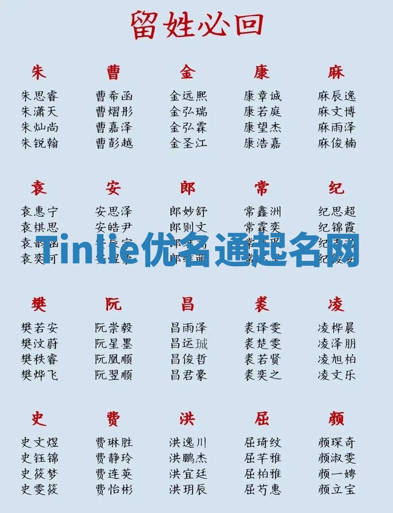 Tinlie优名通起名网