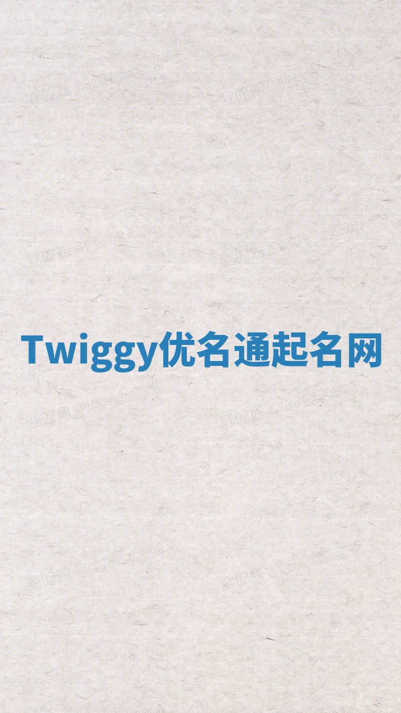 Twiggy优名通起名网