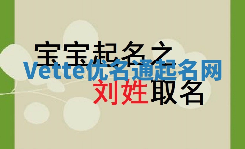 Vette优名通起名网
