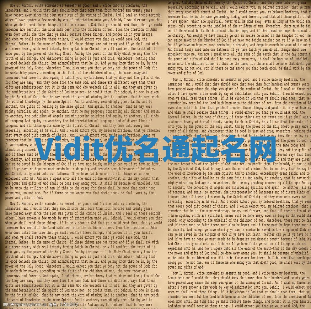 Vidit优名通起名网