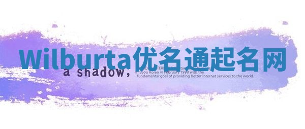 Wilburta优名通起名网