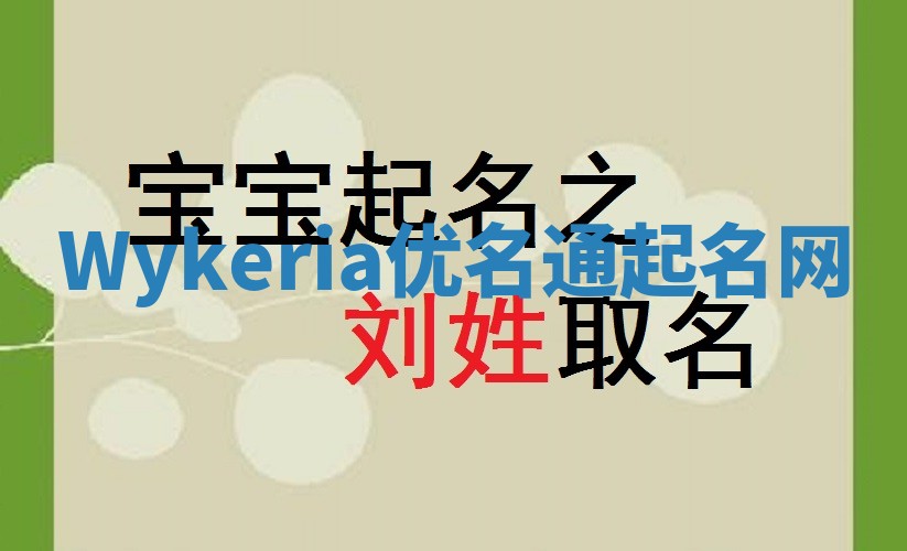 Wykeria优名通起名网
