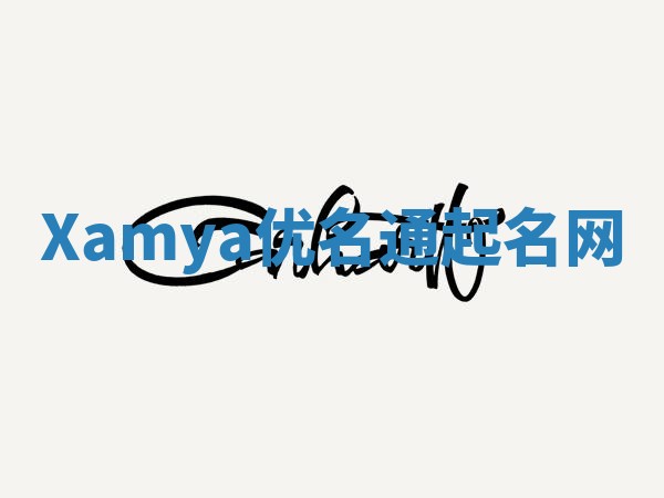Xamya优名通起名网
