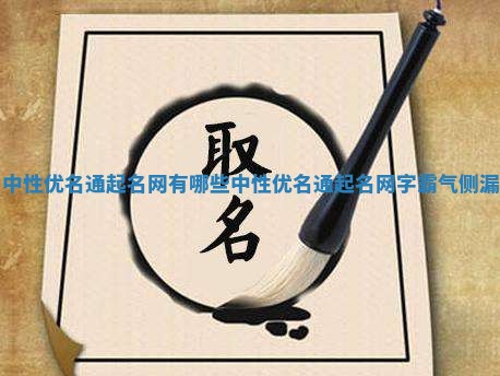 中性优名通起名网有哪些_中性优名通起名网字霸气侧漏